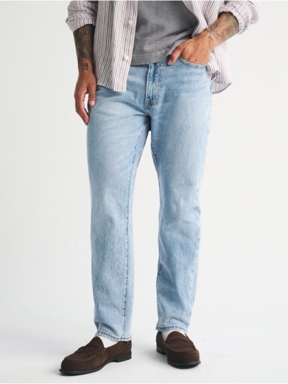 Abercrombie Men’s Vintage Stretch Athletic Straight Jeans 28x28